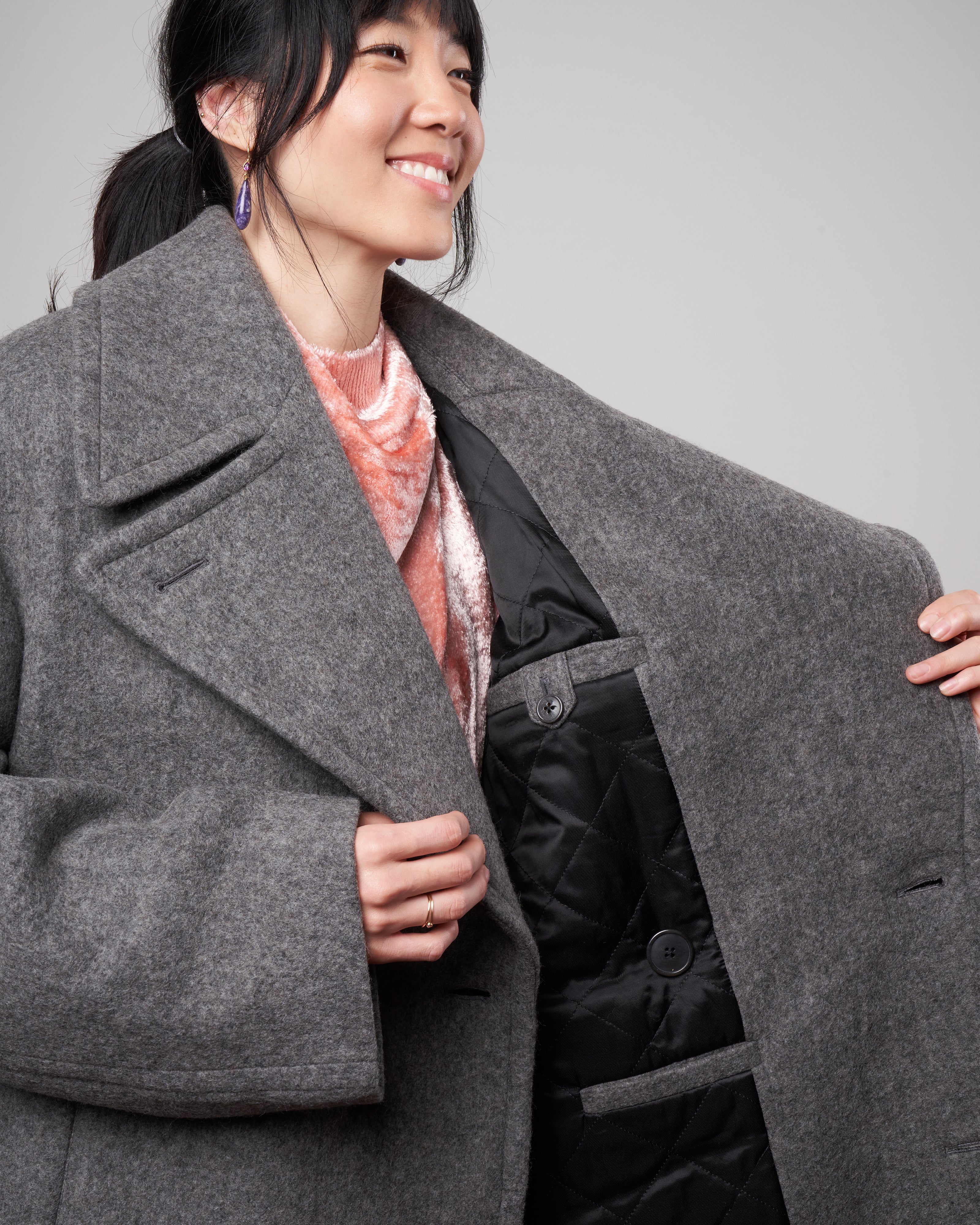 Dries Van Noten Ramson 3322 W.W.Coat Grey 802