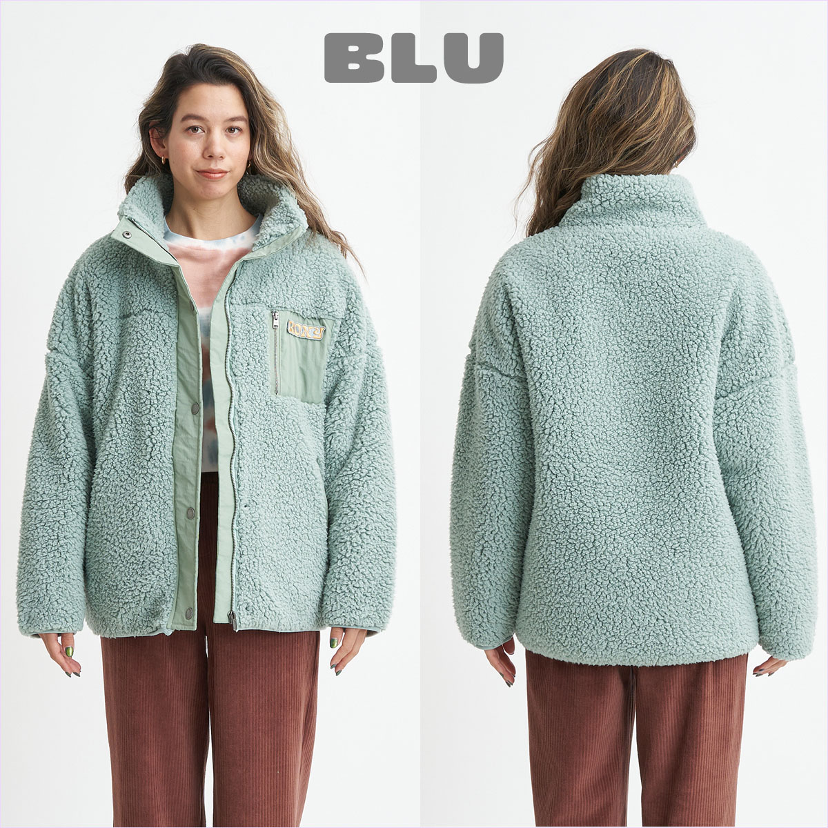 楽天市場】23 FW ROXY ロキシー ボアジャケット UPON US ZIP 上着