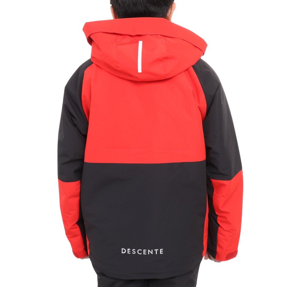 DESCENTE 子供用スキーウェア 黒 赤 上下セット DESCENTE 子供用スキー