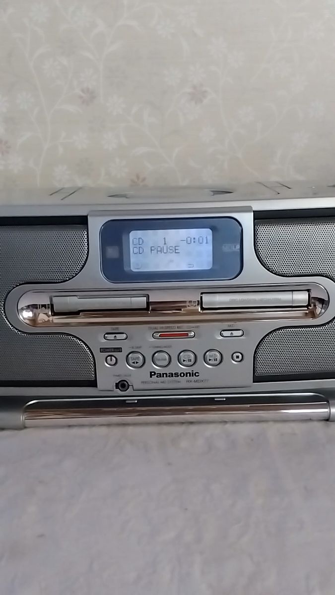 PANASONIC CD/MDラジカセ RX-MDX77 リモコン 電源コード おまけ付き