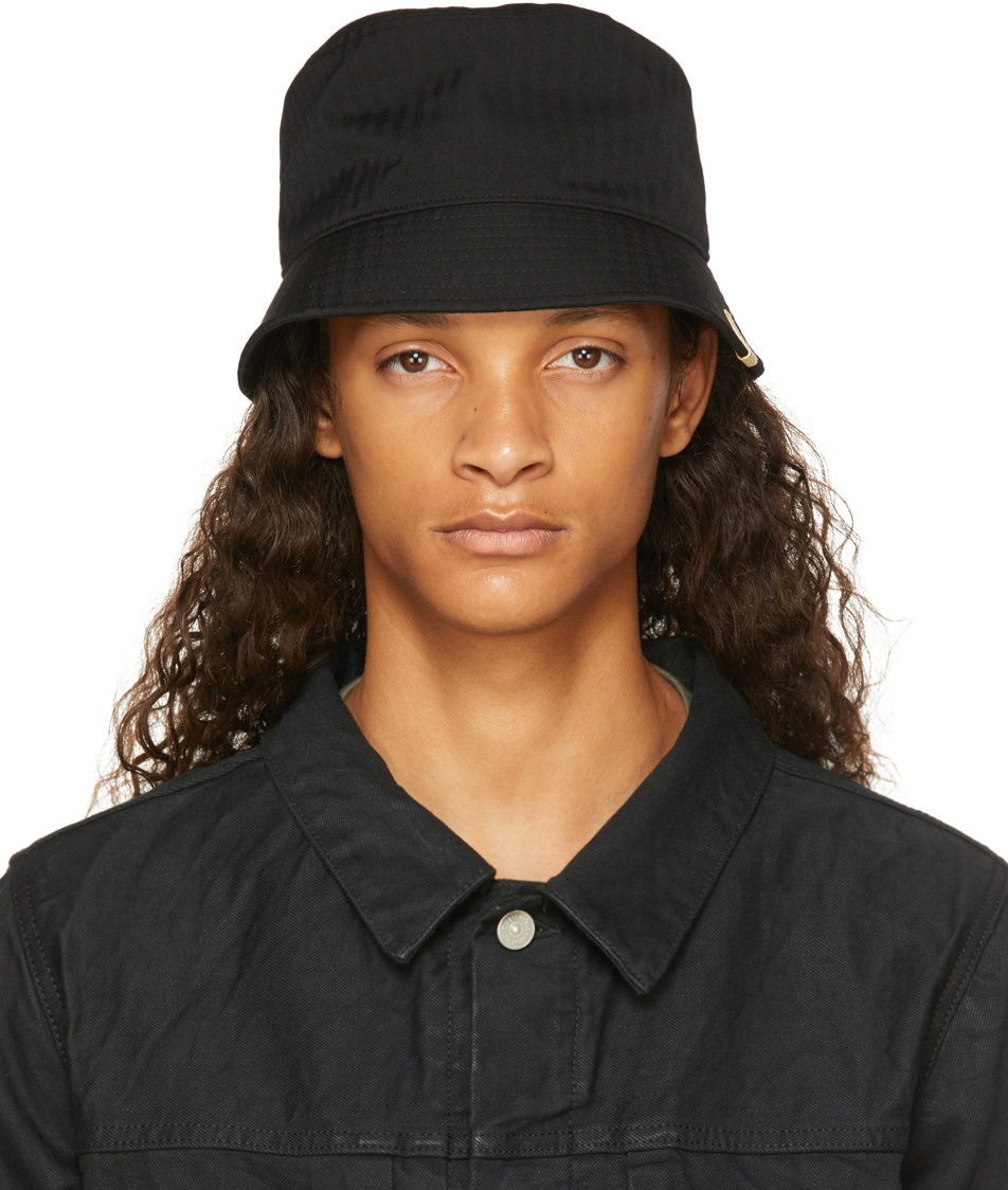 Visvim Black Dome Bucket Hat Visvim