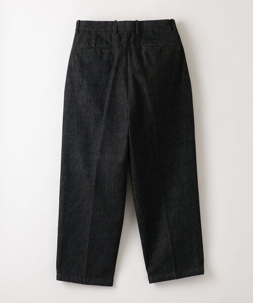 Steven Alan＞ 13.5oz デニム インツープリーツ ドレス トラウザーズ