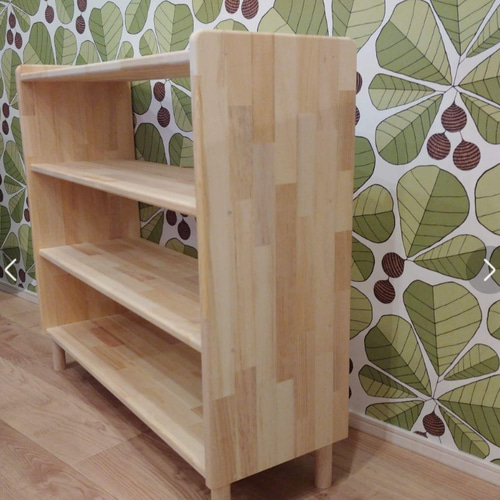 絵本棚 木製棚 おもちゃ棚 ハンドメイド モンテッソーリ 棚・シェルフ