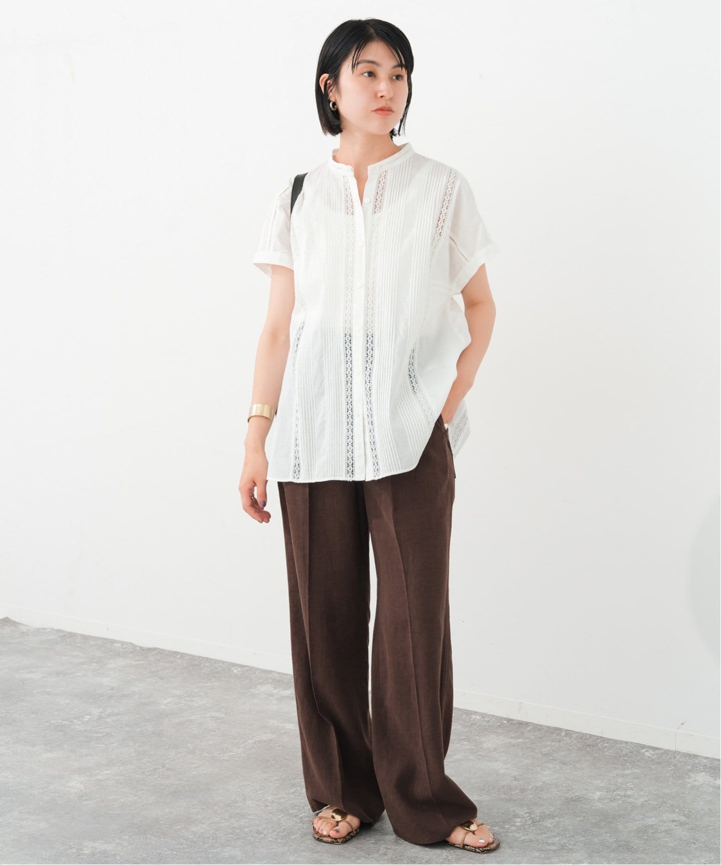 ケミカルレースフレンチブラウス（シャツ／ブラウス）｜Spick and Span