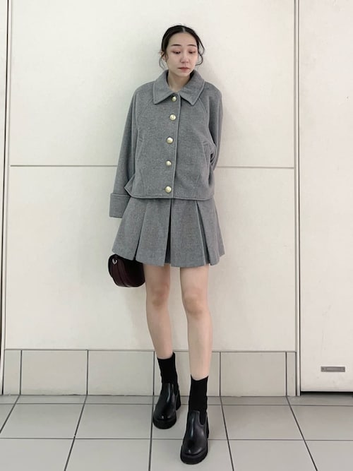 セール】ウエストリブプリーツミニスカート（スカート）｜SNIDEL