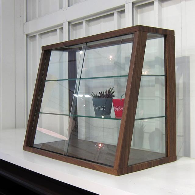 ショーケース ガラス リブ コレクション 北欧 おしゃれ ディスプレイ