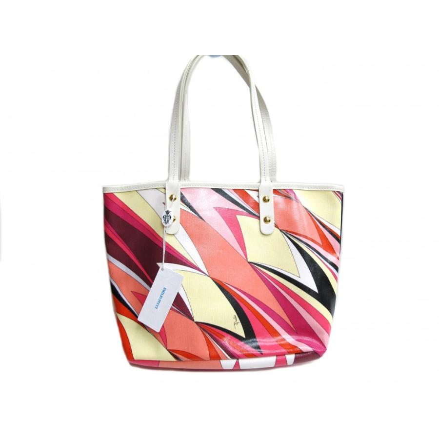 EMILIO PUCCI（エミリオプッチ） トートバッグ キャンバス×レザー