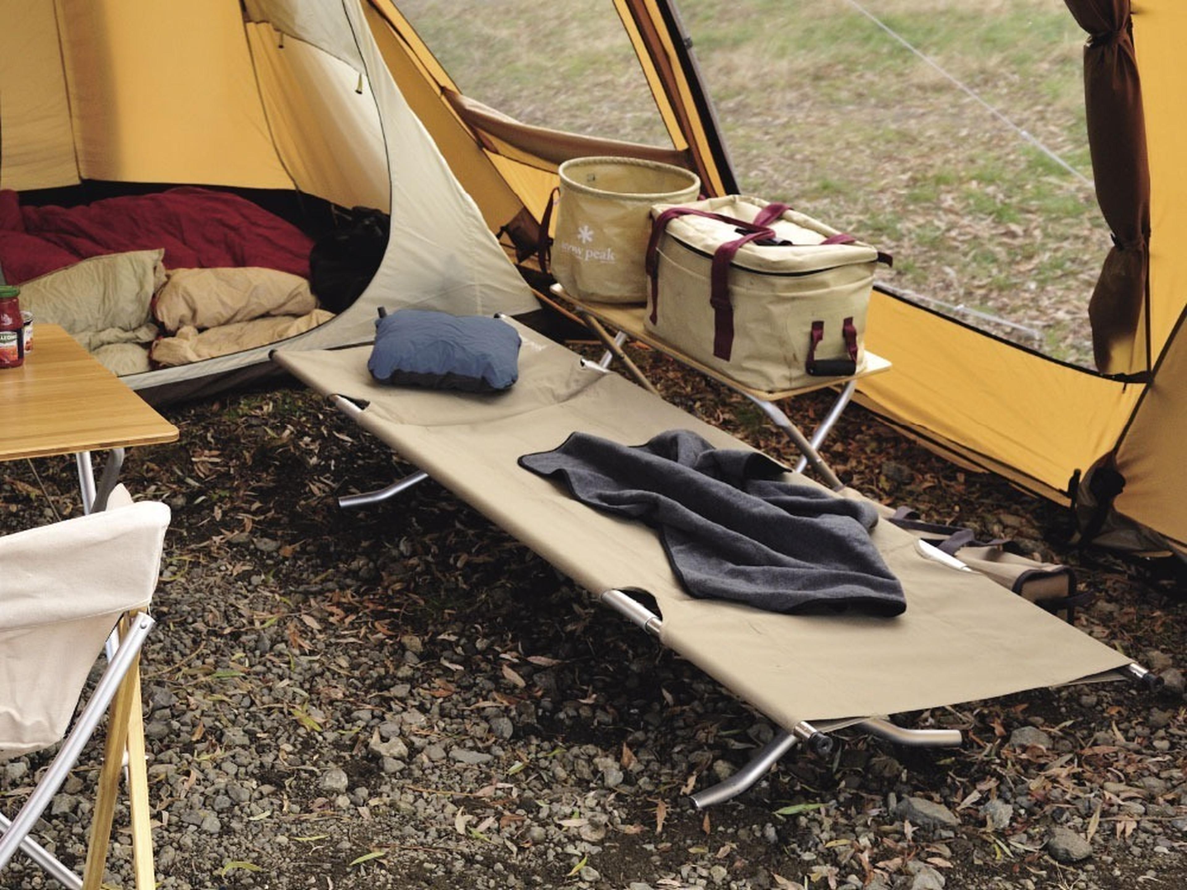 最高の寝心地】スノーピークコット ハイテンションの魅力を解説