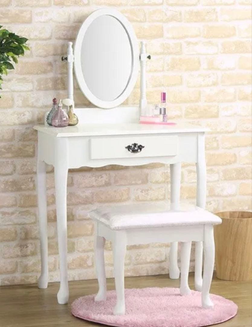 姫系　ホワイトドレッサー スツール付き 楽天市場】[3%値引きクーポン☆2/19 20時〜] ドレッサー かわいい