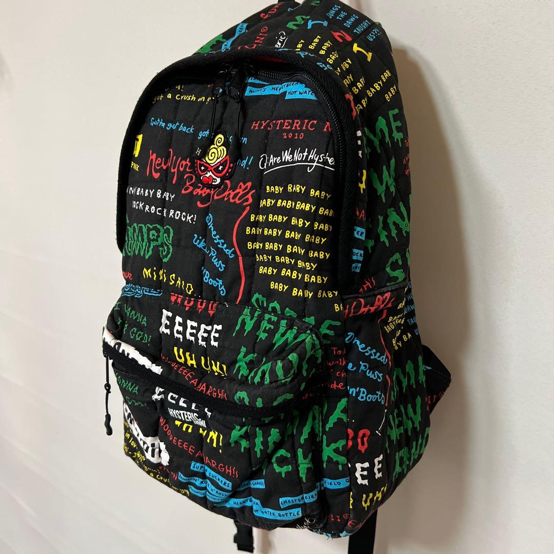ヒステリックミニ　リュック　黒　リリック柄　刺繍　ワッペン　チェストベルト HYSTERIC MINI」便利な2WAYバッグがローソン・HMV&BOOKS onlineで2025