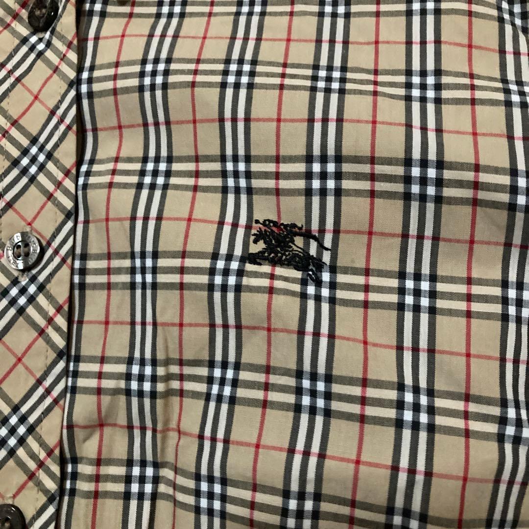 バーバリーブルーレーベル ノバチェックシャツ 38 - メルカリ
