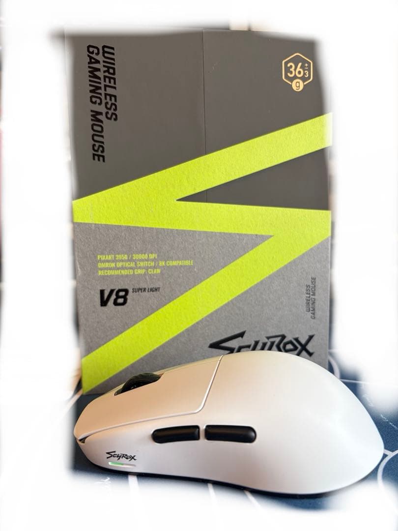 Scyrox V8 ホワイト SCYROX SCYROX V8 サイロックス 国内正規品 有線 ワイヤレス 2.4GHz 8K