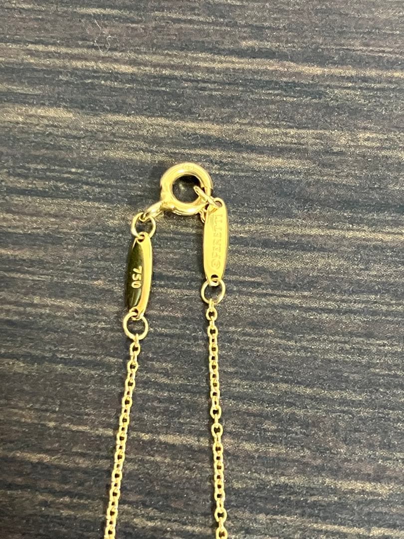 Tiffany バイザヤードネックレス YG 0.32ct