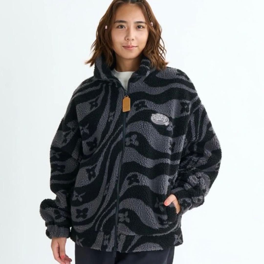 【新品未使用品】Roxy ロキシー　モコモコ ボアジャケット ROXY（ロキシー） レディース ジャケット BELLIS BOA JACKET 2025 FALL