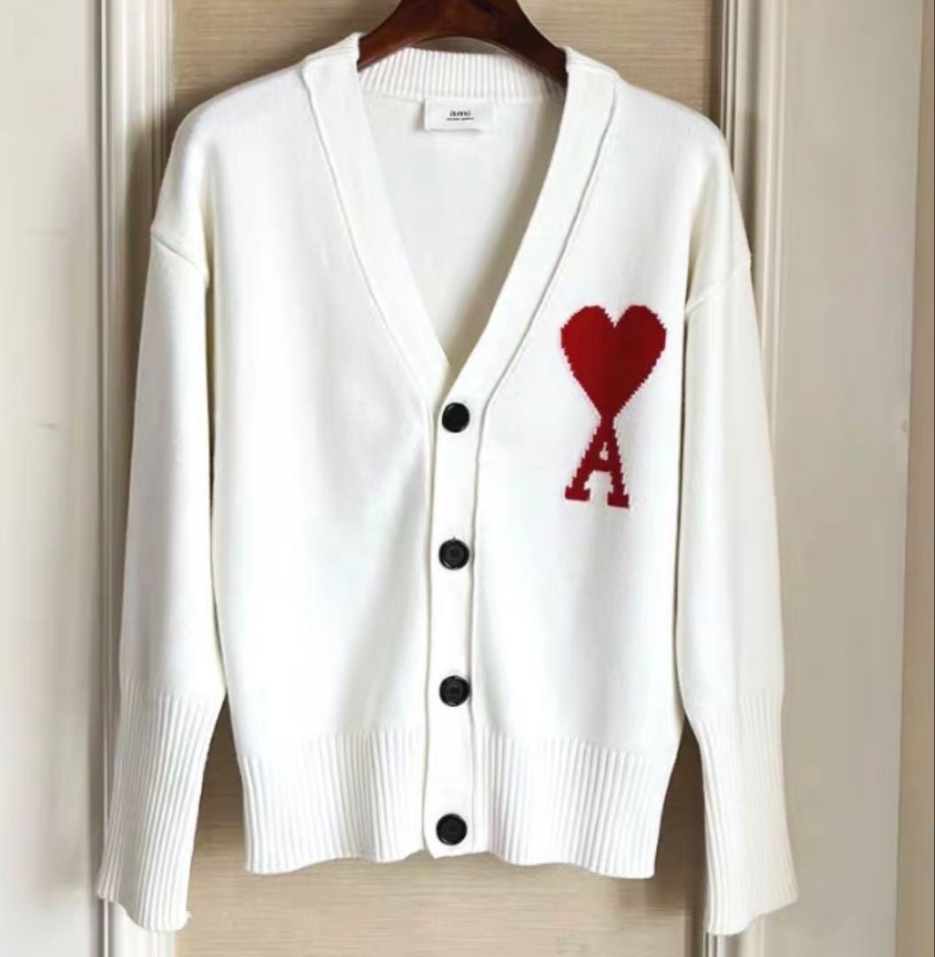 AMI PARIS 男女兼用 ニットカーディガン AMI Alexandre Mattiussi ami paris アミパリス カーディガン Ami De