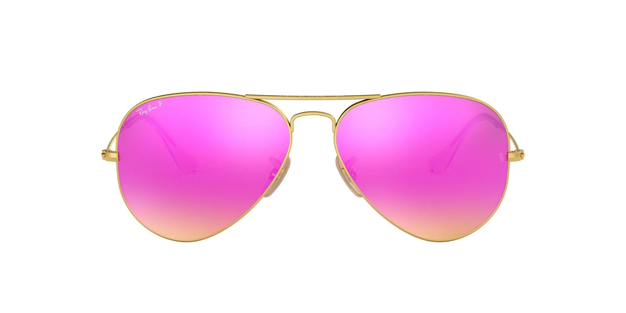 RayBan Aviator Large Metal - Brown Mirror Fucsia – RJ Pope