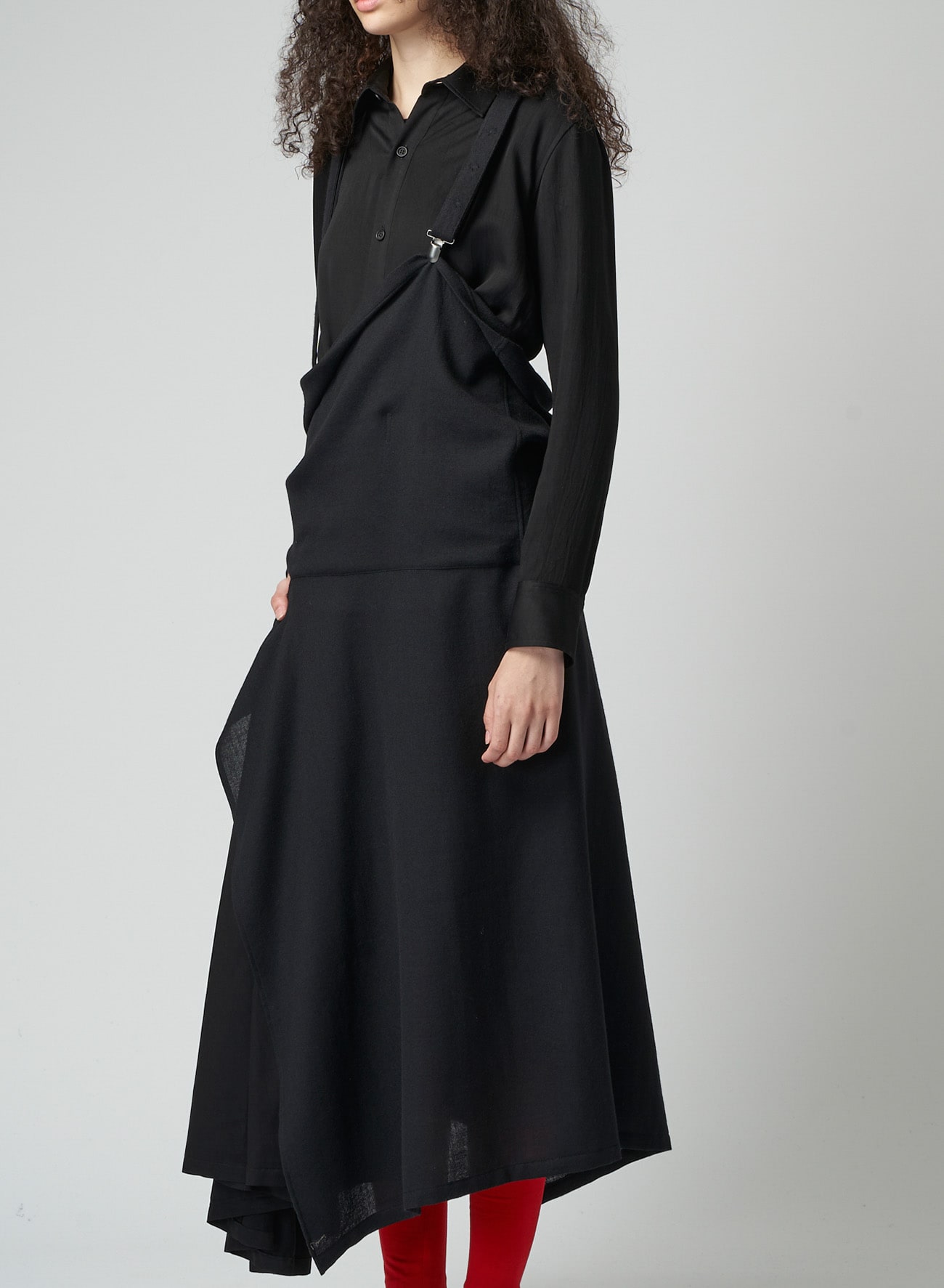 SUSPENDERS SKIRT W/POCKETS(XS Black): Vintage｜THE SHOP YOHJI YAMAMOTO