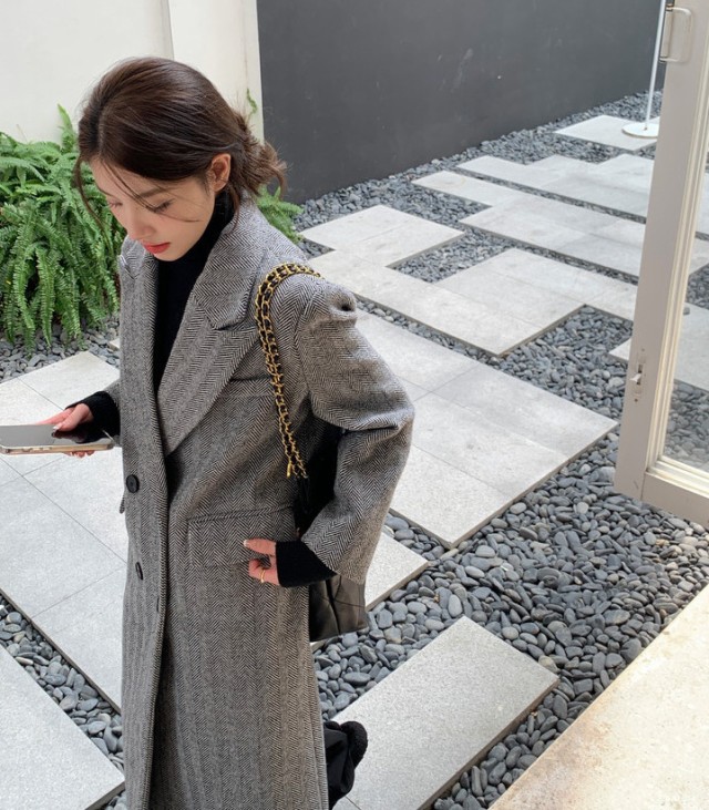 楽天市場】チェスターコート ヘリンボーン コート レディース アウター