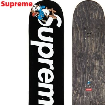 楽天市場】【Supreme Smurfs Skateboard Black シュプリーム スマーフ