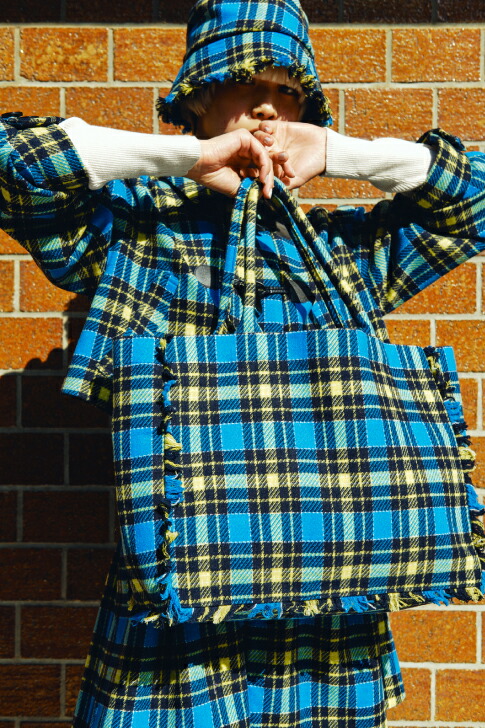 楽天市場】チェック ラージ トートバッグ moyan ecri チェック