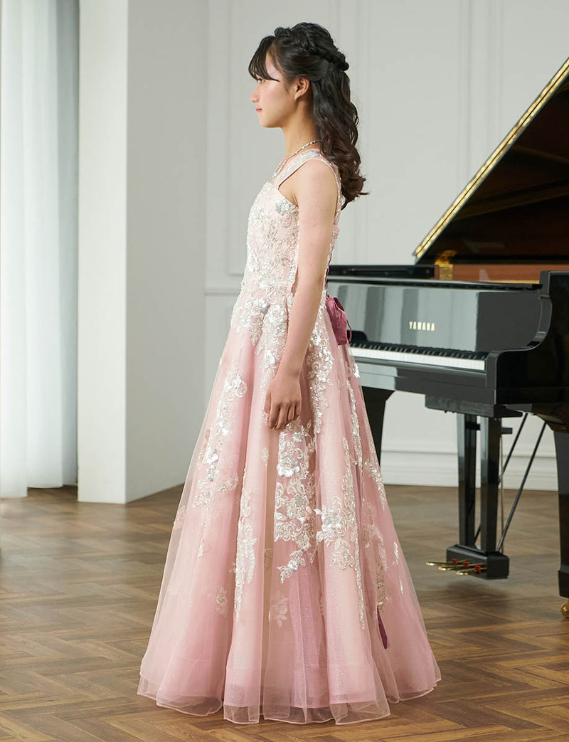 中学生 ピアノ発表会 ドレス・ジュニア 演奏会ドレスにお薦めピンク