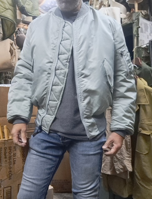 MA-1 シルバーグレー（アイスグレー）MADE IN USA 1990年代デッド