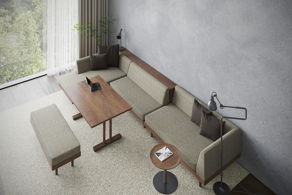 CHILL LOW DINING TABLE(幅140cm × 奥行80cm)の通販 / マスターウォール