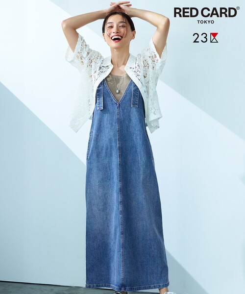 ワンピース 「RED CARD TOKYO×23区」デニム サロペット : ZOZOTOWN