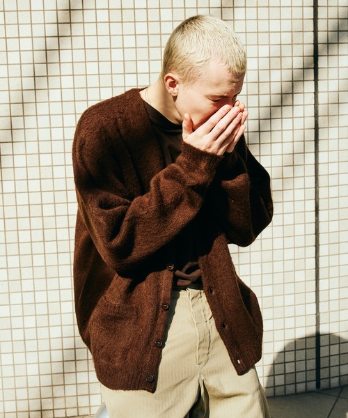 TOWNCRAFT（タウンクラフト） カーディガン SOLID SHAGGY CARDIGAN