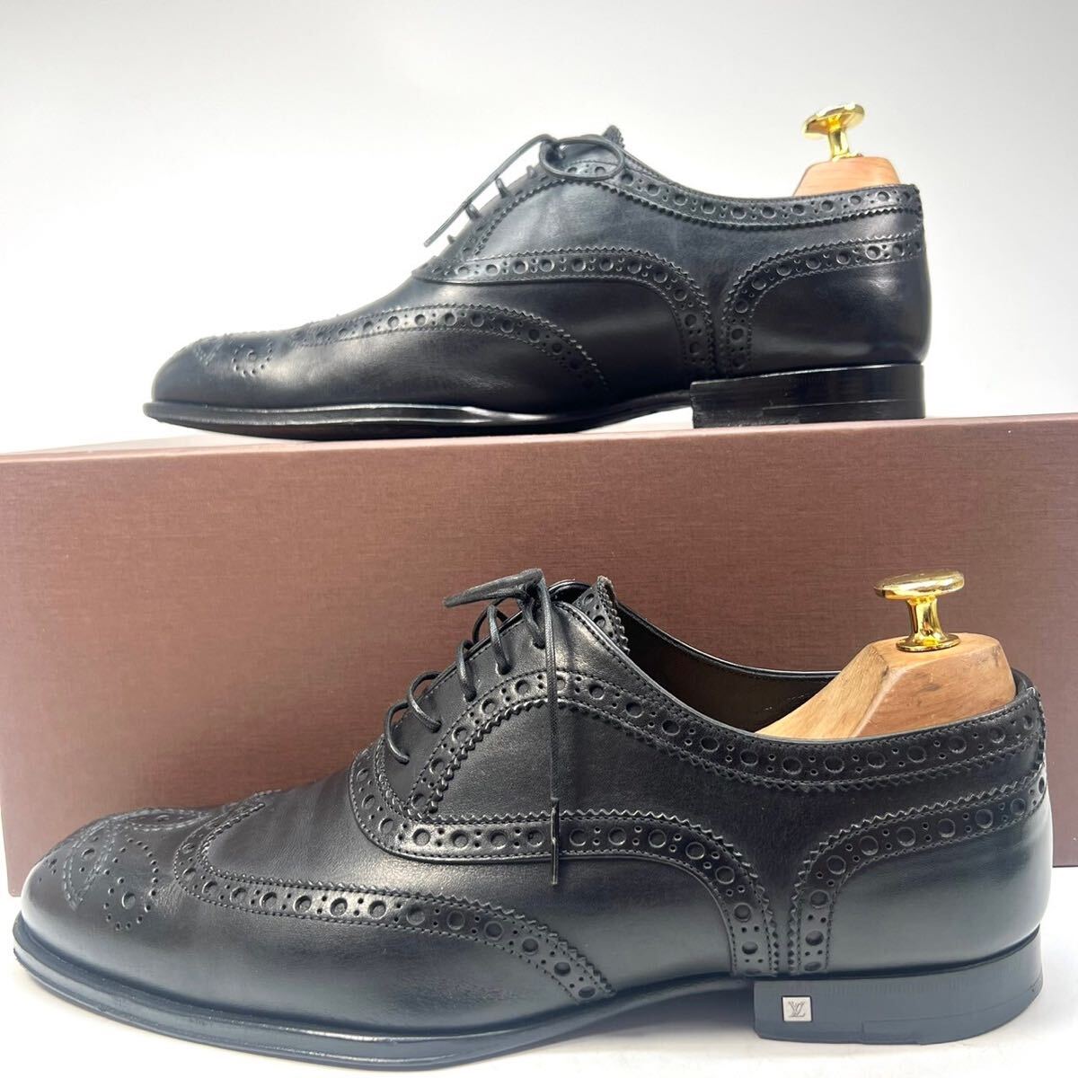 LOUIS VUITTON ルイヴィトン ビジネスシューズ 革靴 レザー 6 1/2 M 25