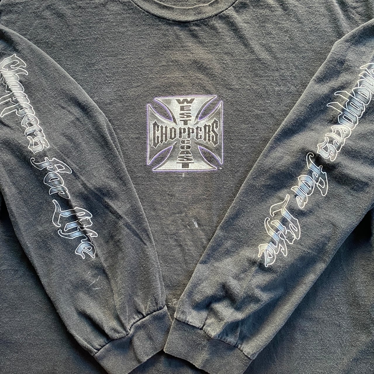 West Coast Choppers 00s Iron Cross Classic Car L/S Tee | Vintage