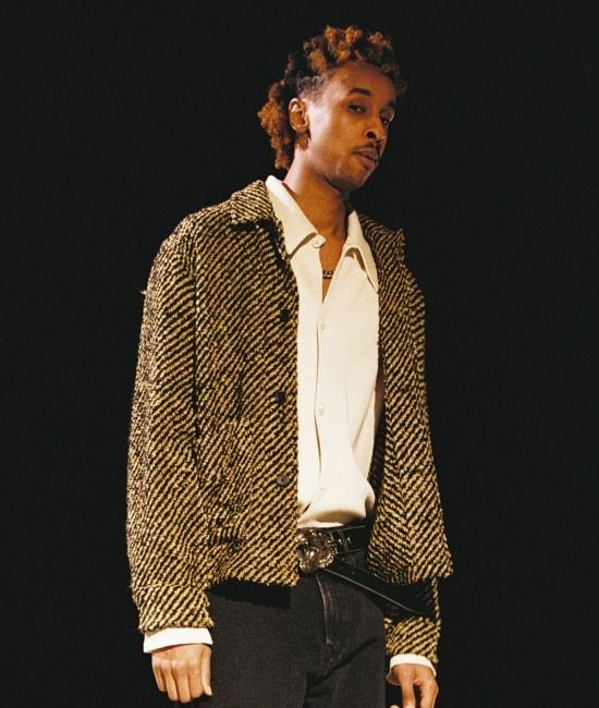 OUR LEGACY ARCHIVE BOX JACKET BLACK/BEIGE CIGAR STRIPE (OUR LEGACY