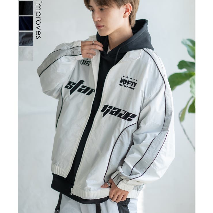 ナイロンジャケット メンズ ゲーム[品番：IP000006787]｜improves