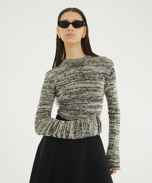 CLANE（クラネ）の「COTTON SHORT KNIT TOPS（ニット/セーター）」 - WEAR