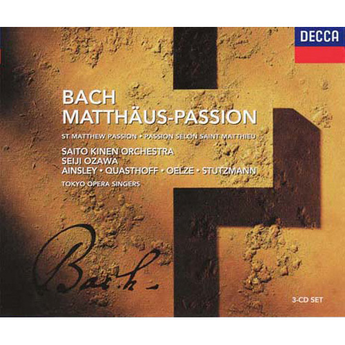 J.S.バッハ /マタイ受難曲[CD] - 小澤征爾/サイトウ・キネン
