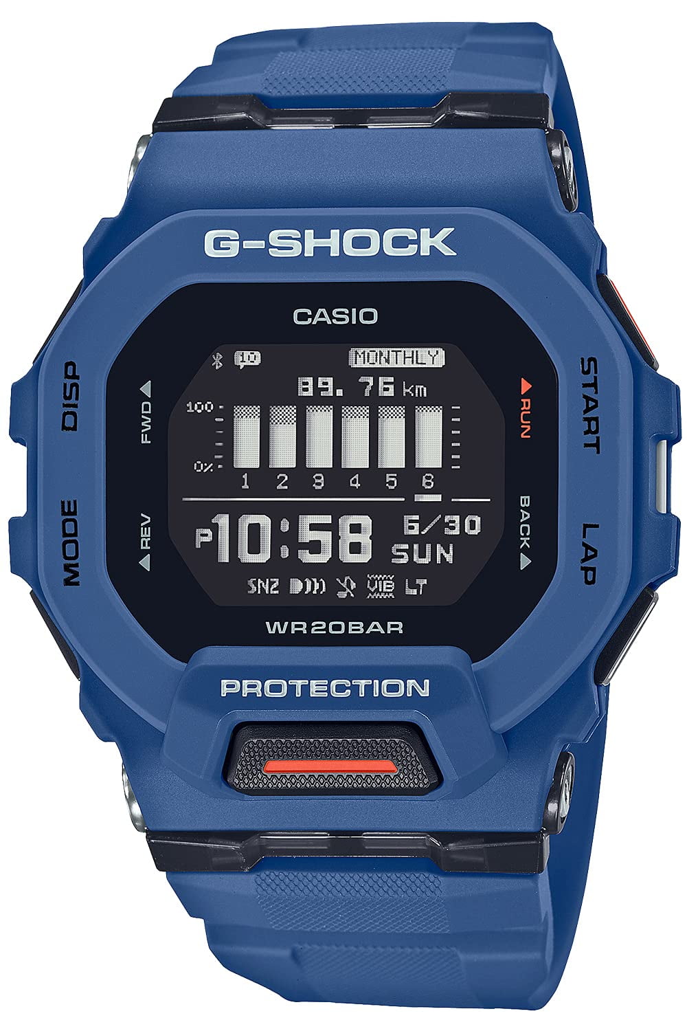 Casio G-Shock G-LIDE GBX-100NS-1JF Men's Watch, Waterproof, Black