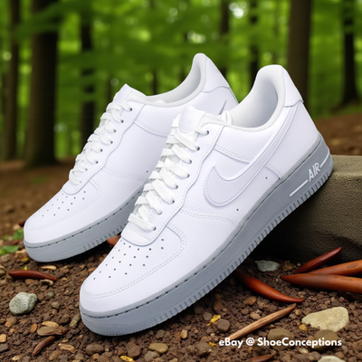 Nike Air Force 1 '07 Shoes White Lt Smoke Gray HV6418-100 Men's