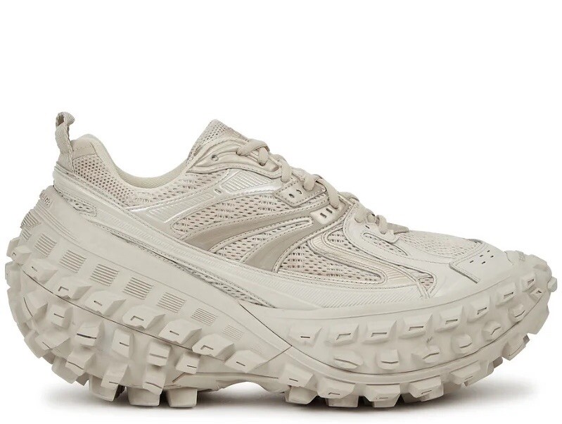 BALENCIAGA Women's Bouncer Defender Platform Sneakers Beige 39 / 9