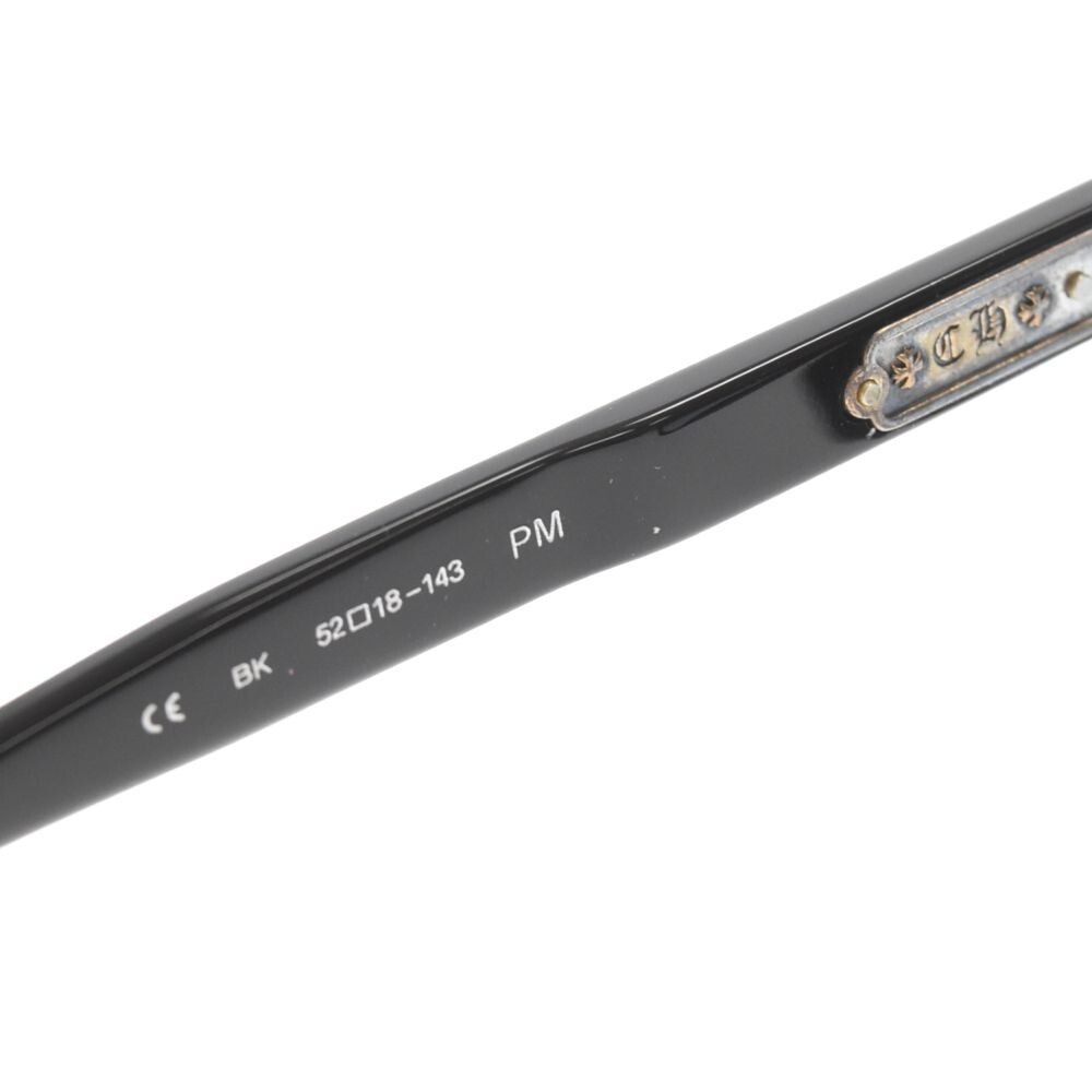 Chrome Hearts PM Cats Eye Black Silver 925 Sunglasses 52□18ー143