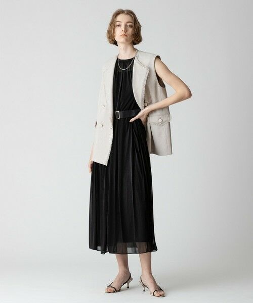 ◇エスパンディワイドベルトワンピース （ミニ丈・ひざ丈ワンピース