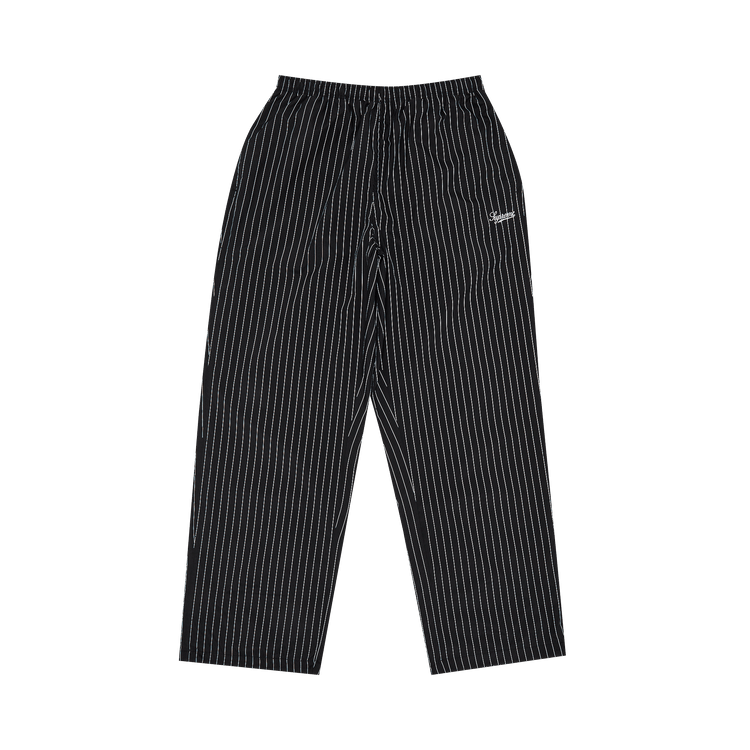 Buy Supreme Reflective Pinstripe Track Pant 'Black' - FW24P61