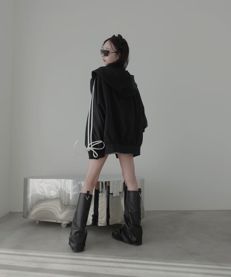 ロゴフルジップラインフーディー /Logo Full-Zip Line Hoodie | FI