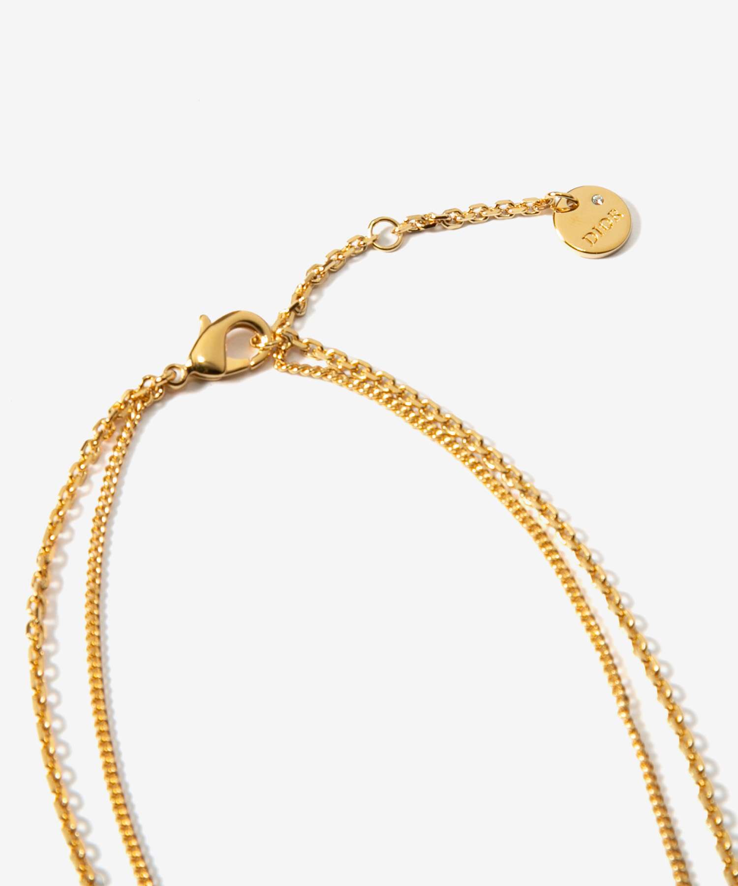 Dior ディオール Petit CD ダブル ネックレス N1155PMTCY レディース