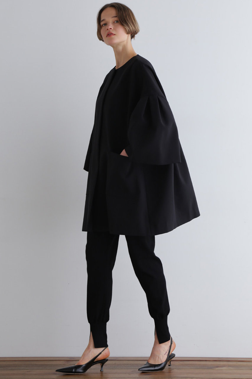 LE PHIL(ル フィル)｜T/Cトリプルクロスコート/ブラック の通販