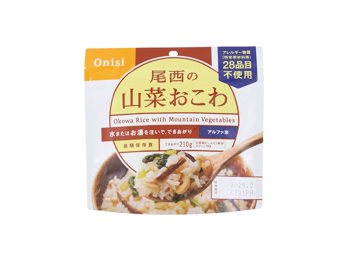 50袋 山菜おこわ 尾西食品 賞味期限2026年3月 27品目不使用
