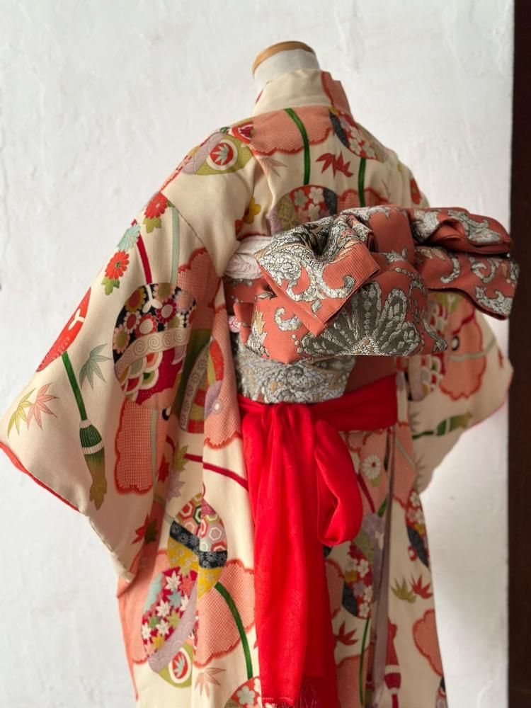 7歳〉アンティーク着物 7-i - 西尾市の七五三撮影｜アンティーク着物
