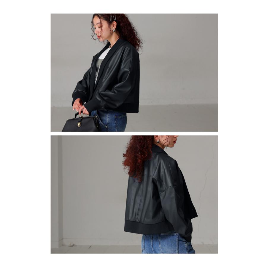 antiqua（アンティカ） レザージャケット ジャケット レディース