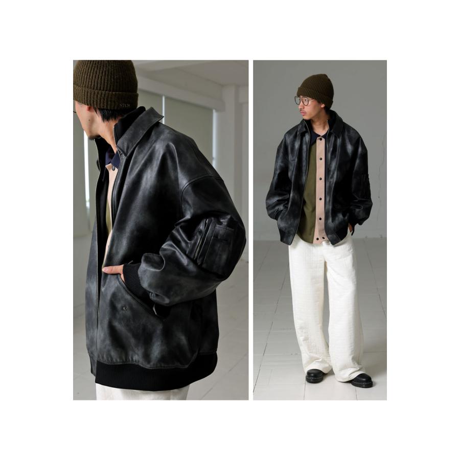 antiqua（アンティカ） フェイクレザージャケット ジャケット メンズ