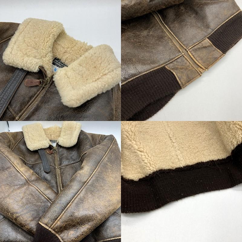 AVIREX（アヴィレックス） B-6 ムートンフライトジャケット レザー