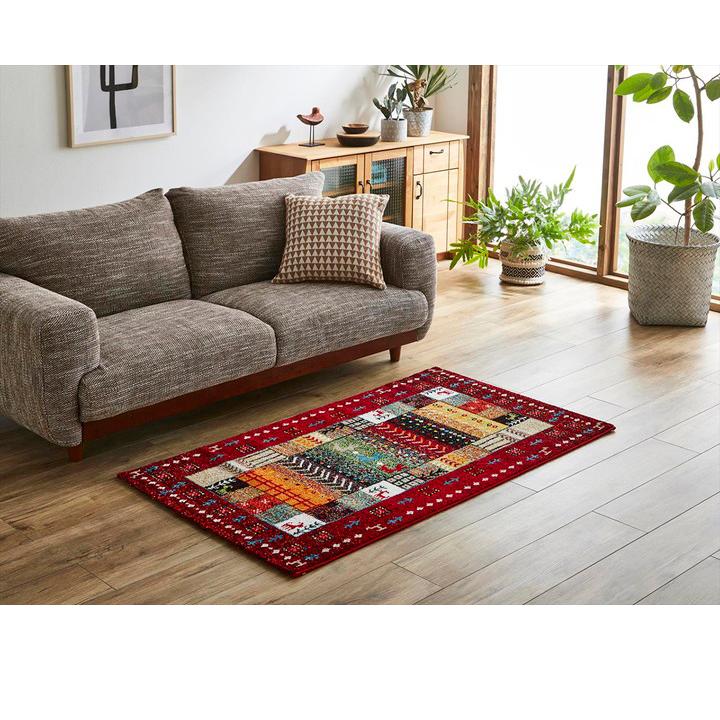 トルコ製 200×250cm イビサ ウィルトン織カーペット ギャッペ調ラグ 3